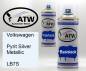 Preview: Volkswagen, Pyrit Silver Metallic, LB7S: 400ml Sprühdose + 400ml Klarlack - Set, von ATW Autoteile West.